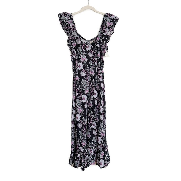MILLE Klara Floral Midi Dress in Tropical Night Size XL NWT - Picture 6 of 7